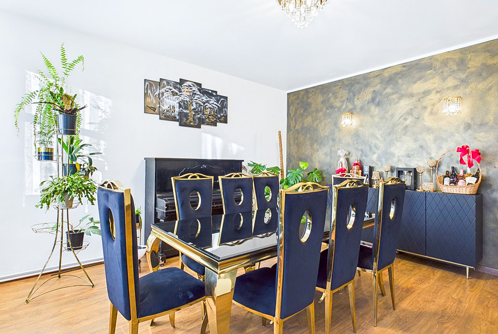 elegancka jadalnia w ekskluzywnym apartamencie na sprzedaż Zielona Góra okolice