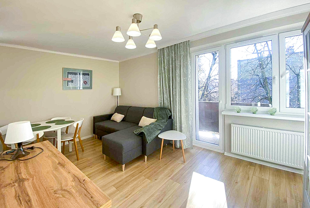 fragment pokoju gościnnego w luksusowym apartamencie do wynajmu Częstochowa