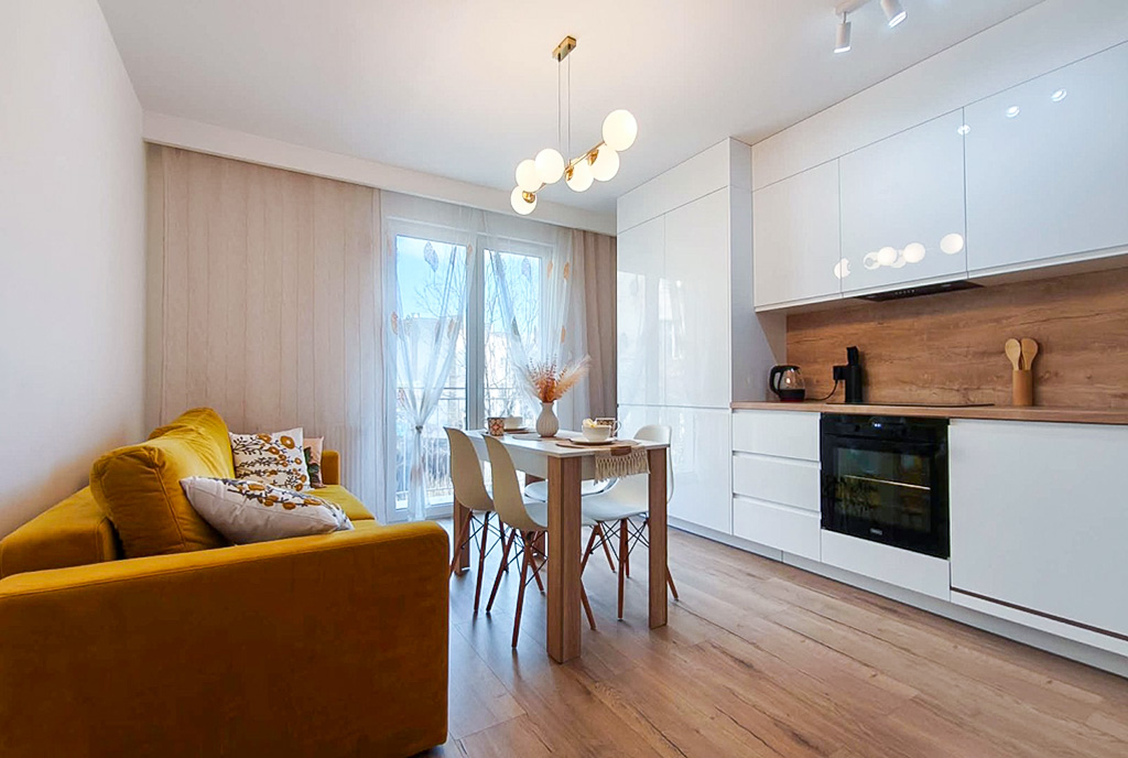 eleganckie wnętrze ekskluzywnego apartamentu d wynajęcia Legnica