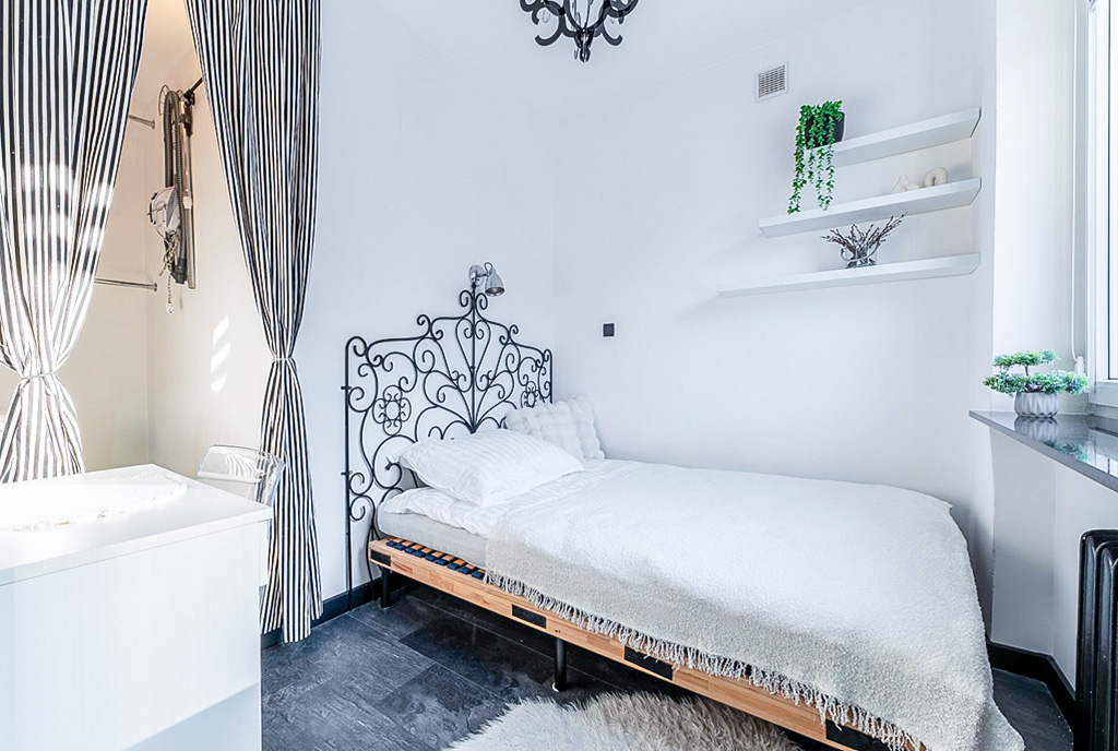 fragment sypialni w ekskluzywnym apartamencie na sprzedaż Gdynia