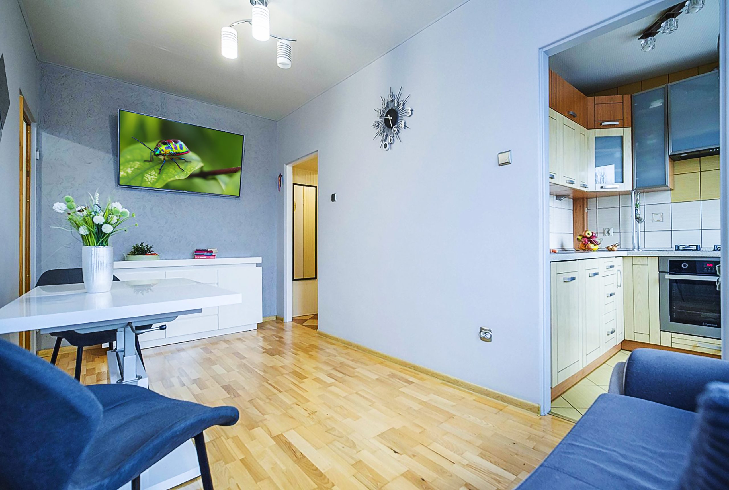 fragment salonu w ekskluzywnym apartamencie do sprzedaży Katowice okolice