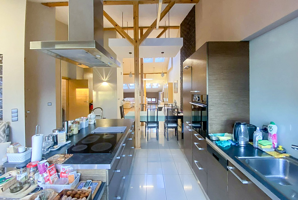 fantastyczna kuchnia w luksusowym apartamencie do wynajmu Częstochowa