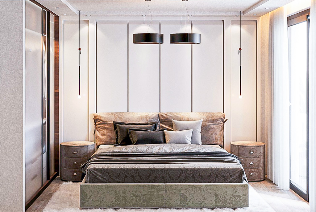 kameralna sypialnia w ekskluzywnym apartamencie na sprzedaż Cypr Esentepe