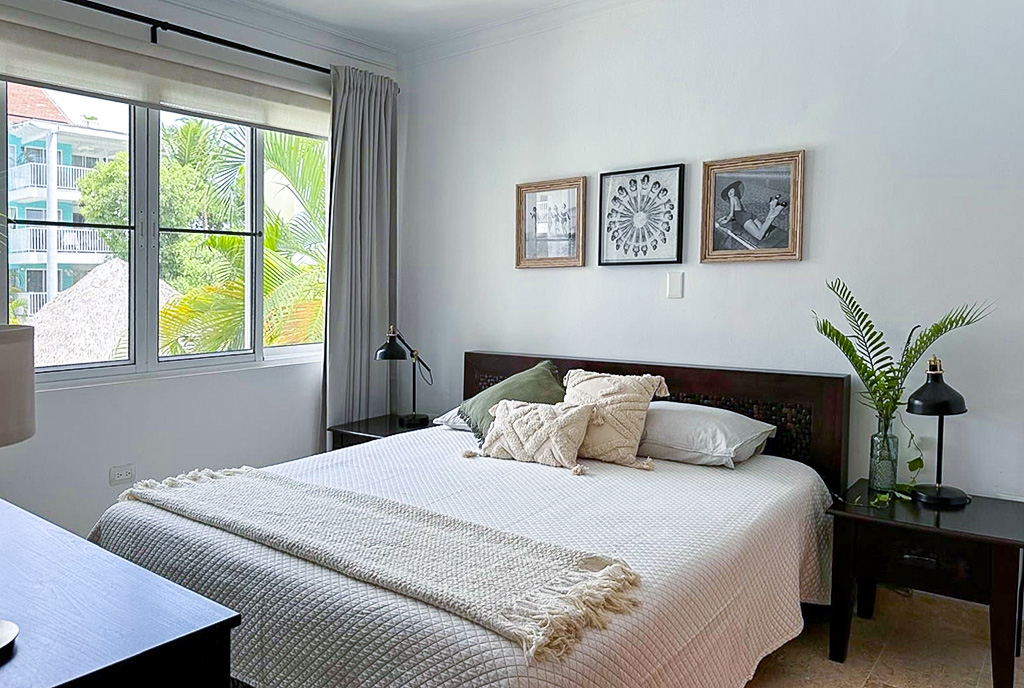 fantastyczna sypialnia w luksusowym apartamencie na sprzedaż Dominikana (Bavaro)