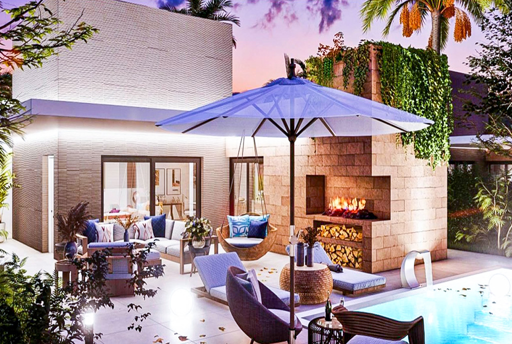 fragment tarasu przy luksusowym apartamencie na sprzedaż Dominikana Bavaro