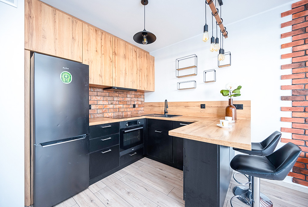 zbliżenie na kuchnię w luksusowym apartamencie na sprzedaż Gdańsk okolice