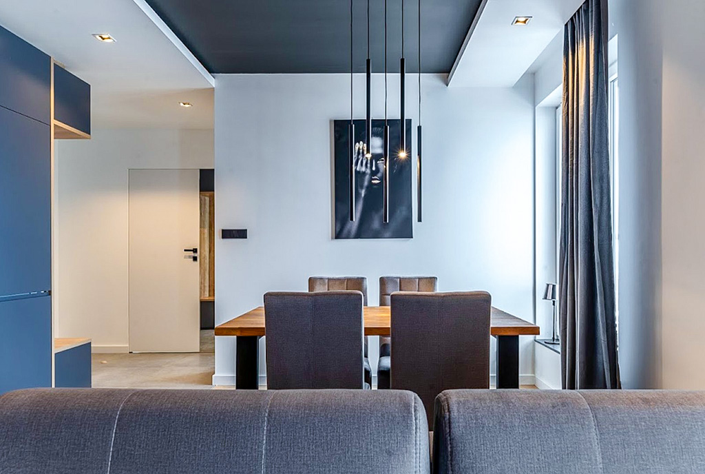 kameralna jadalnia w luksusowym apartamencie na sprzedaż Gdynia okolice