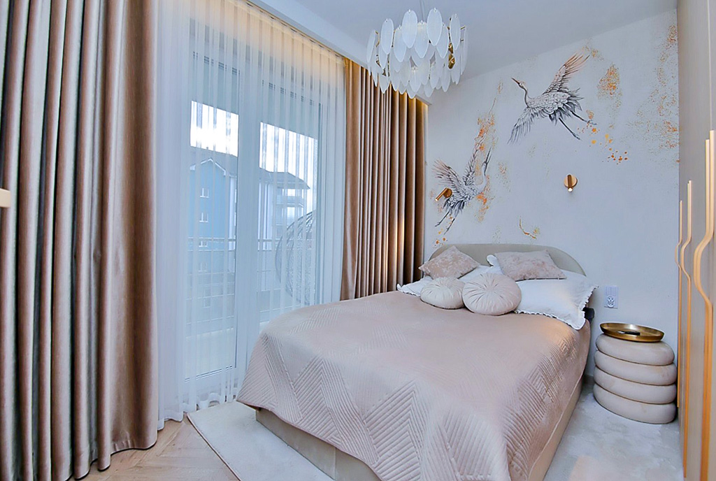 zadbana sypialnia w kskluzywnym apartamencie na sprzedaż Gorzów Wielkopolski