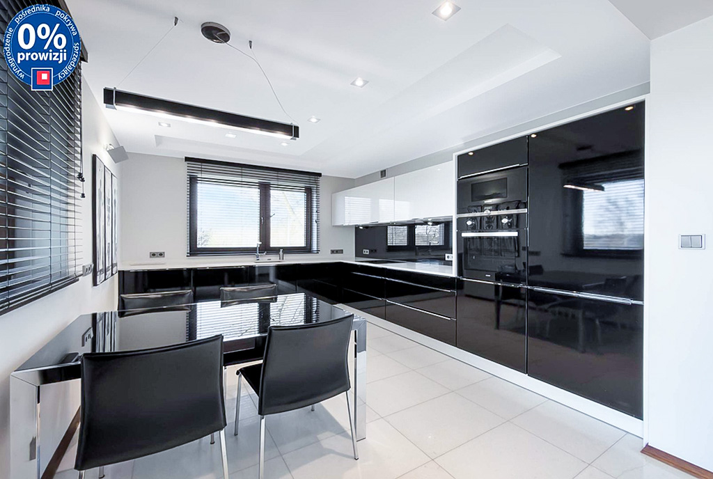 jadalnia i kuchnia w luksusowym apartamencie na sprzedaż Katowice okolice