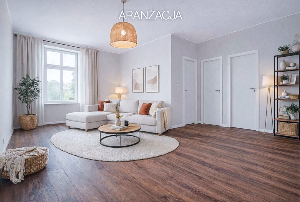 imponujący salon w ekskluzywnym apartamencie do sprzedaży Katowice okolice