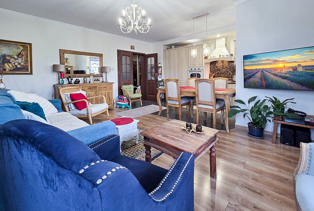 fragment pokoju dziennego w luksusowym apartamencie na sprzedaż Katowice okolice