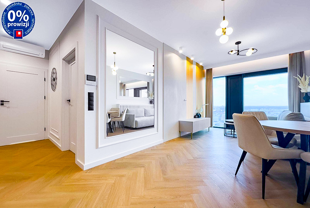 imponujący salon w ekskluzywnym apartamencie do sprzedaży Katowice
