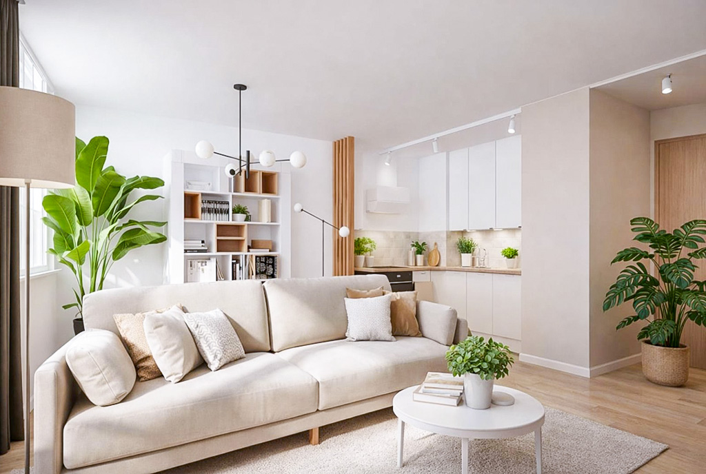 modna aranżacja wnętrza ekskluzywnego apartamentu do sprzedaży Legnica okolice