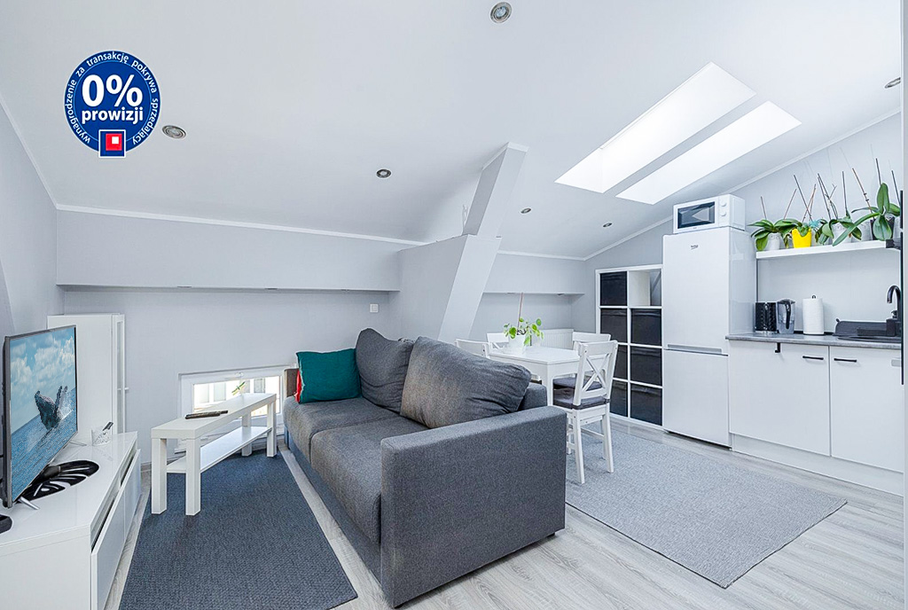 funkcjonalny salon w ekskluzywnym apartamencie do sprzedaży Szczecin