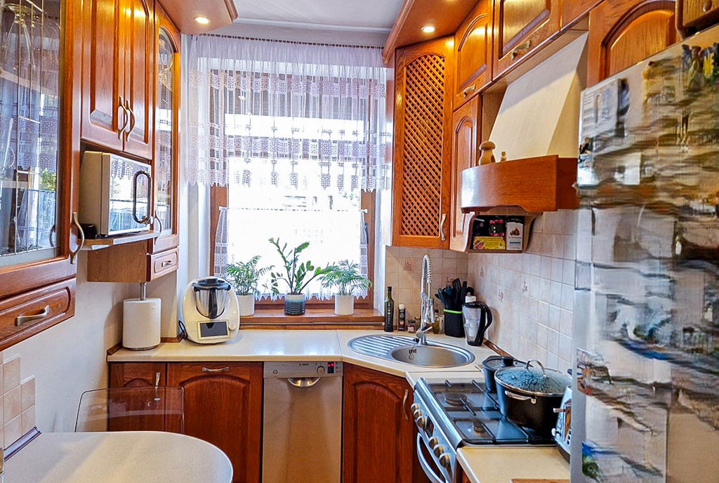 zbliżenie na kuchnię w ekskluzywnym apartamencie na sprzedaż Zielona Góra okolice