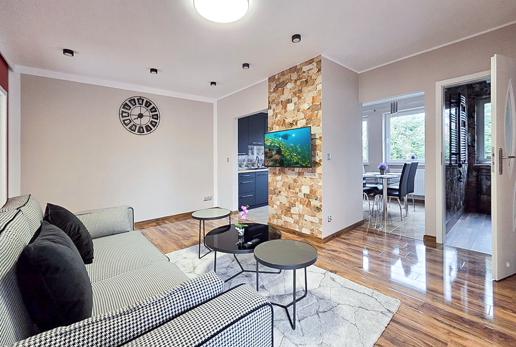 eleganckie wnętrze ekskluzywnego apartamentu do wynajęcia Bielsko-Biała okolice