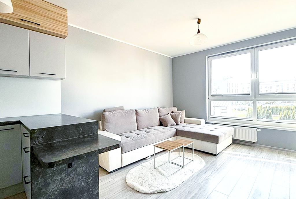 na zdjęciu pokój dzienny w luksusowym apartamencie do wynajmu Gdynia