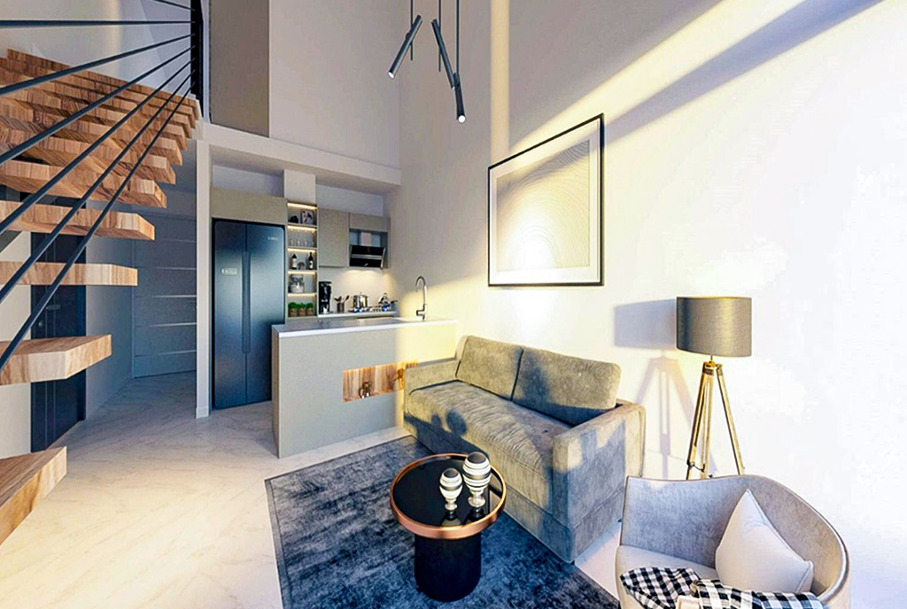 designerski salon w ekskluzywnym apartamencie do sprzedaży Cypr Esentepe Girne