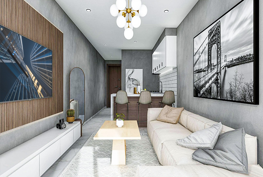 nowoczesny projekt wnętrza ekskluzywnego apartamentu do sprzedaży Cypr Iskele