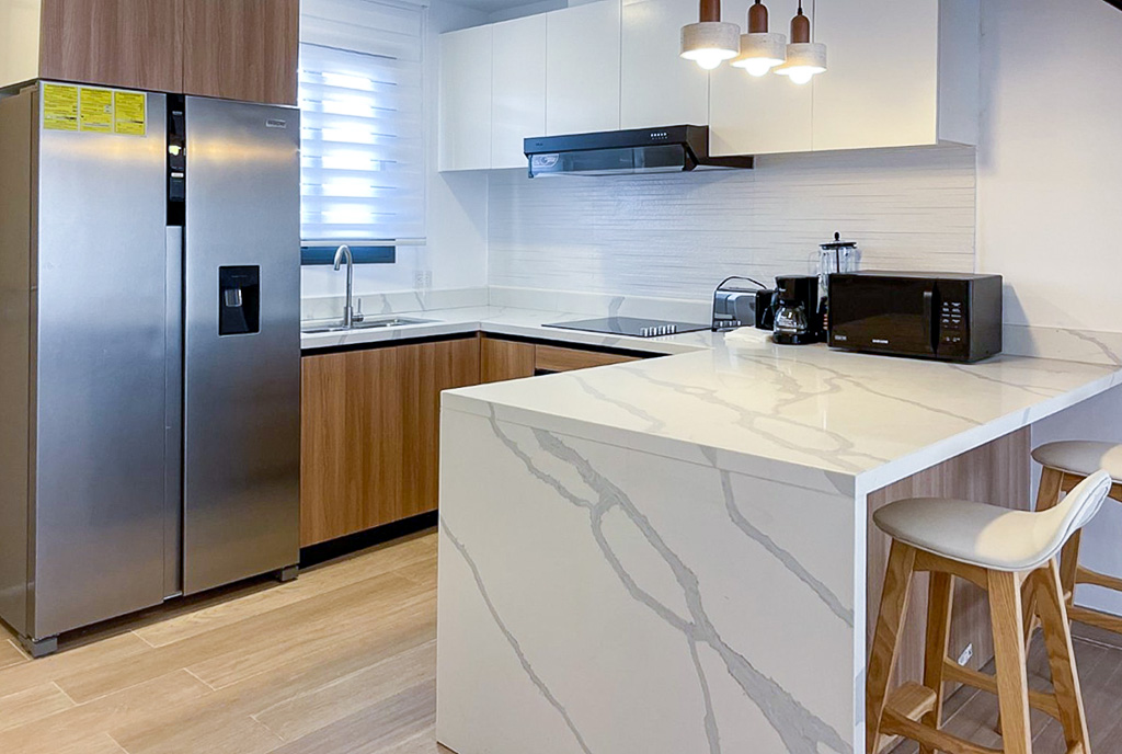 imponująca kuchnia w luksusowym apartamencie na sprzedaż Dominikana Bavaro