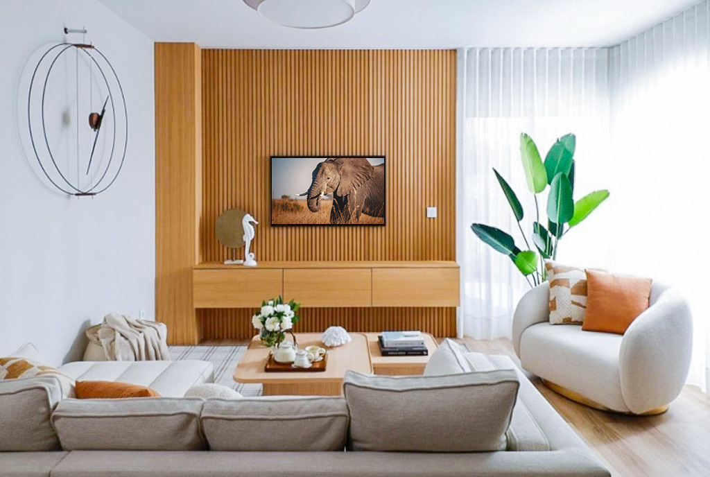 elegancki salon w ekskluzywnym apartamencie do sprzedaży Hiszpania Malaga Colinas del Limonar