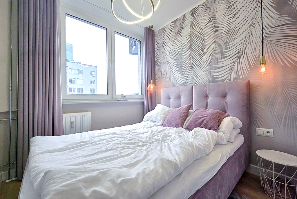 imponująca sypialnia w ekskluzywnym apartamencie do sprzedaży Katowice