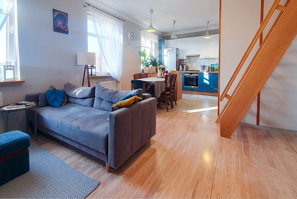 2-poziomowe wnętrze ekskluzywnego apartamentu do sprzedaży Kwidzyn