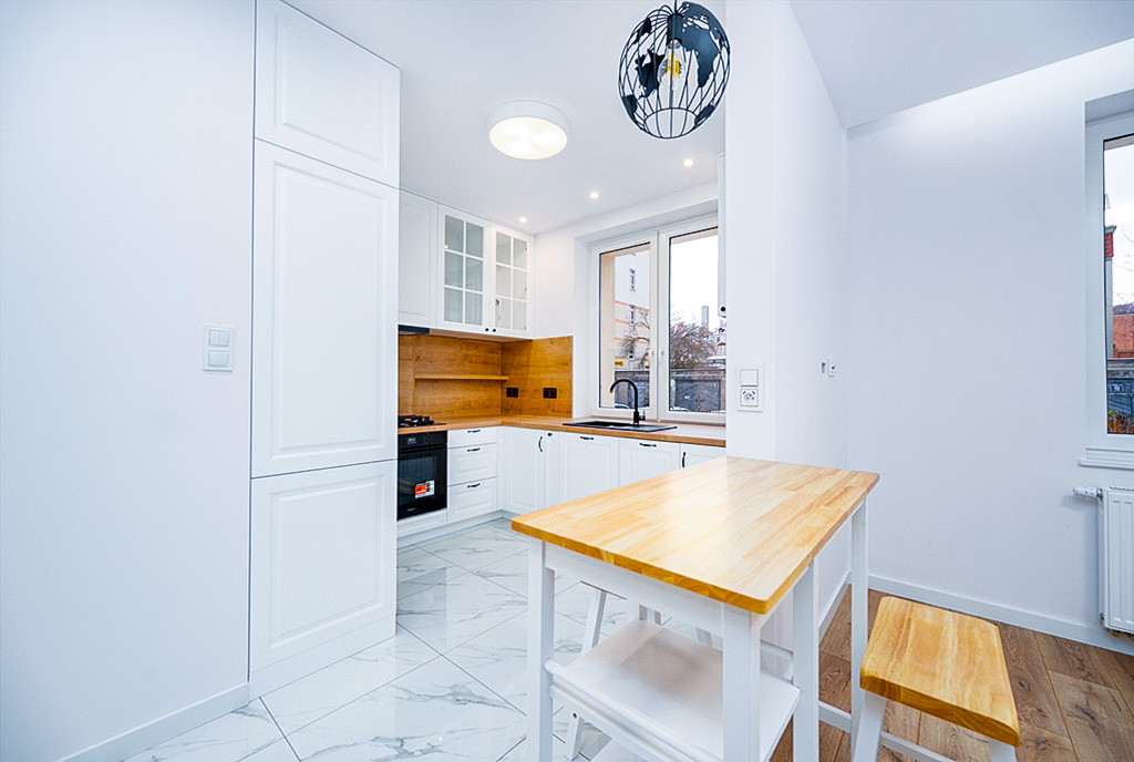 nowoczesna aranżacja wnętrza ekskluzywnego apartamentu do sprzedaży Sopot