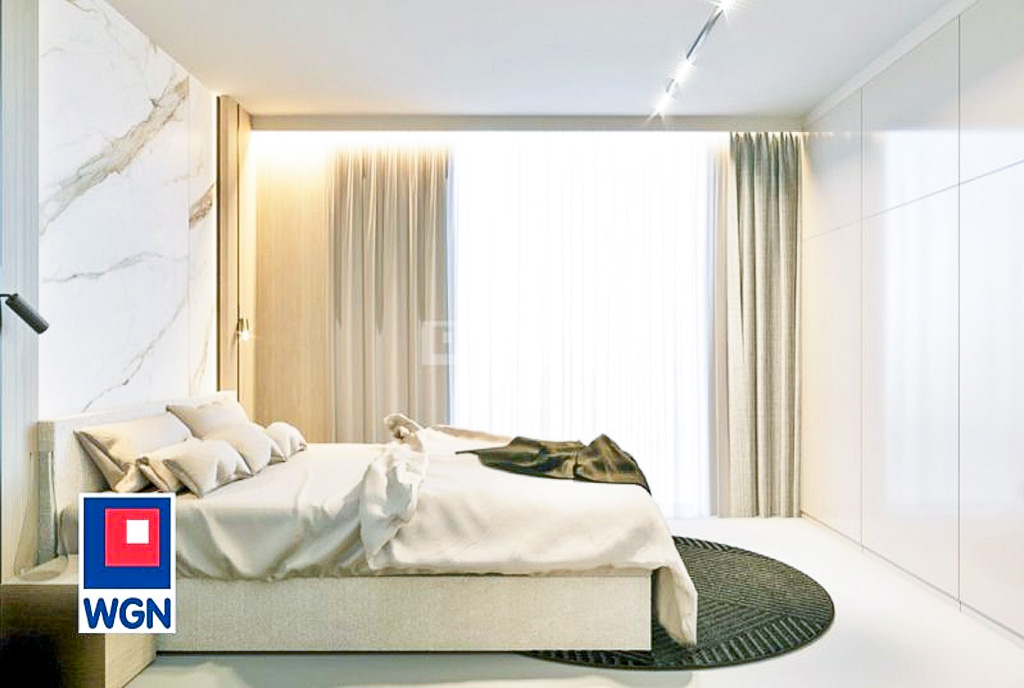 fragment sypialni w ekskluzywnym apartamencie na sprzedaż Szczecin okolice