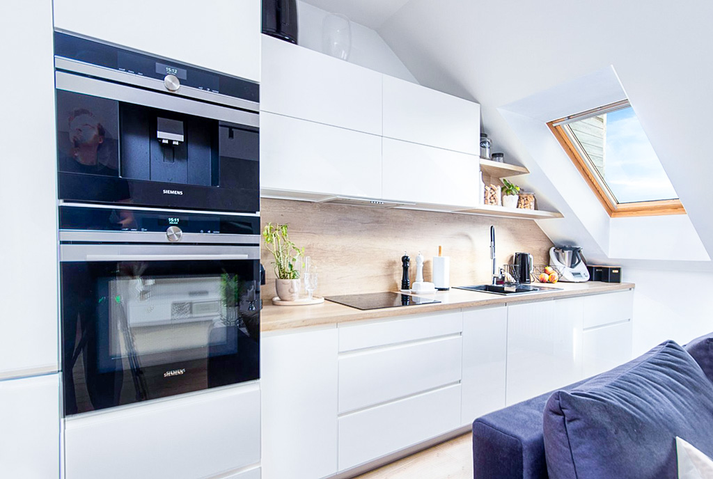 nowoczesna kuchnia w ekskluzywnym apartamencie na sprzedaż Szczecin okolice