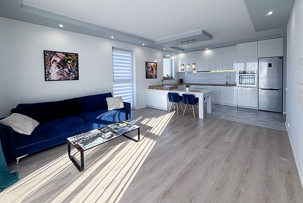 nowoczesny projekt wnetrza ekskluzywnego apartamentu do sprzedaży Szczecin