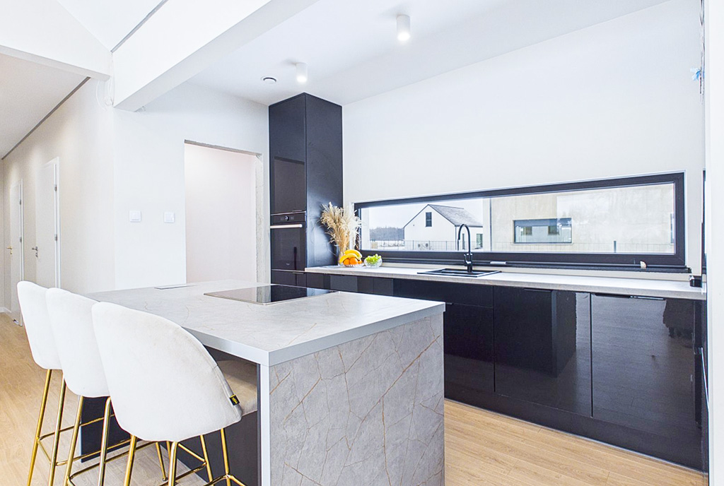 designerska kuchnia w luksusowej willi na sprzedaż Legnica okolice