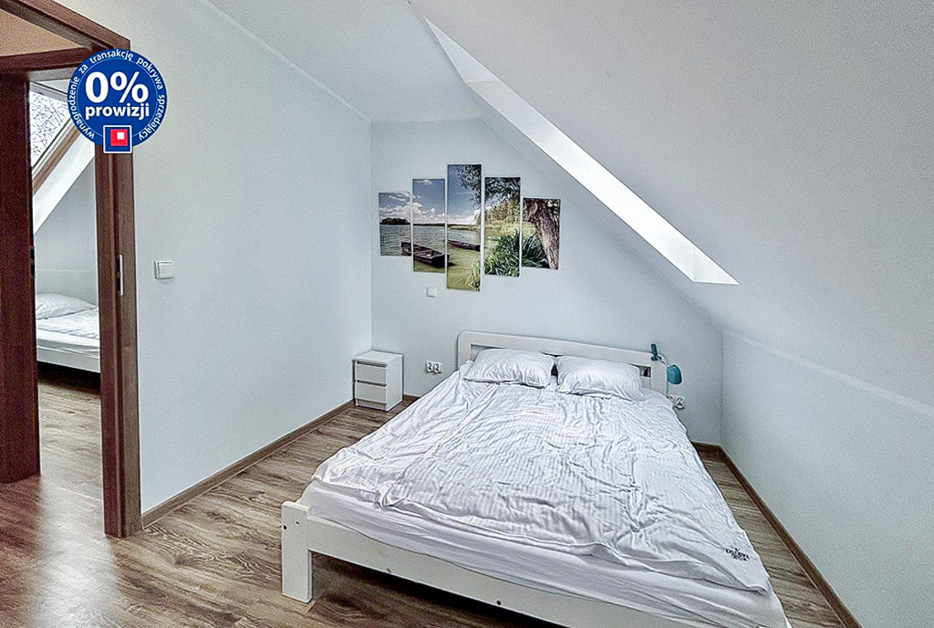 zaciszna sypialnia ekskluzywnej willi na sprzedaż Słupsk okolice