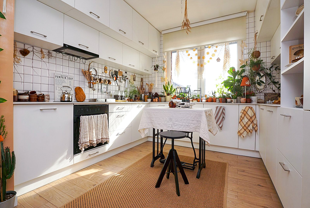 zbliżenie na kuchnię w luksusowej willi na sprzedaż Piotrków Trybunalski okolice