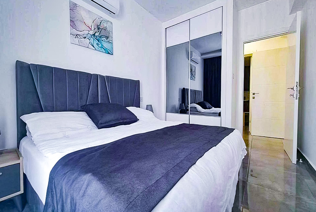 imponująca sypialnia w ekskluzywnym apartamencie na sprzedaż Cypr Iskele