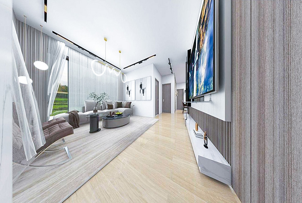 nowoczesny salon w ekskluzywnym apartamencie do sprzedaży Dominikana Bavaro