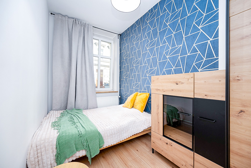 kameralna sypialnia w ekskluzywnym apartamencie na sprzedaż zbliżenie na kuchnię w luksusowym apartamencie na sprzedaż Gdańsk