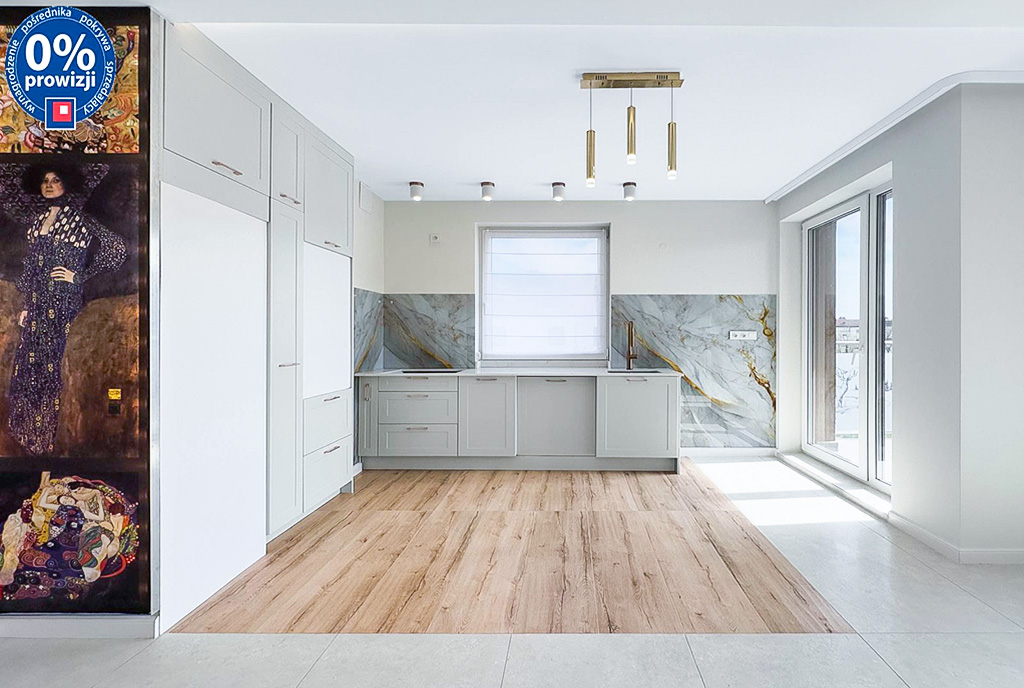 imponująca kuchnia w luksusowym apartamencie na sprzedaż Katowice okolice