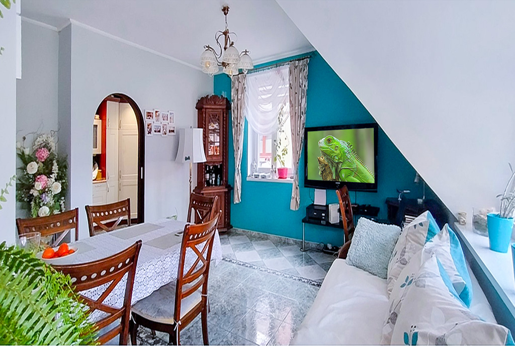 zbliżenie na salon w luksusowym apartamencie na sprzedaż kameralne wnętrze ekskluzywnego apartamentu do sprzedaży Legnica okolice