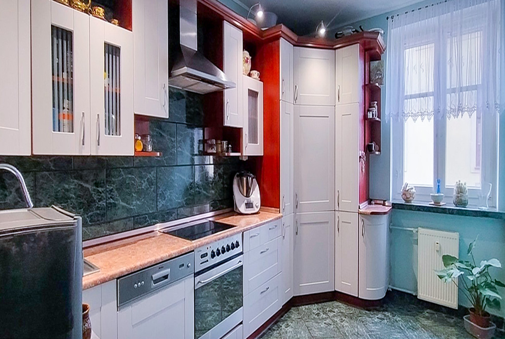 imponująca kuchnia w ekskluzywnym apartamencie na sprzedaż Legnica okolice