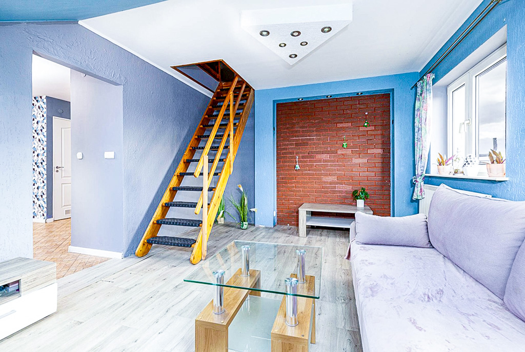 2-poziomowe wnętrze ekskluzywnego apartamentu do sprzedaży Poznań okolice