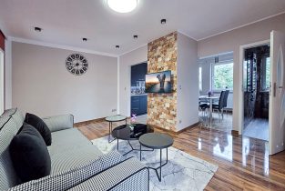nowoczesny salon w ekskluzywnym apartamencie do wynajęcia Bielsko-Biała okolice