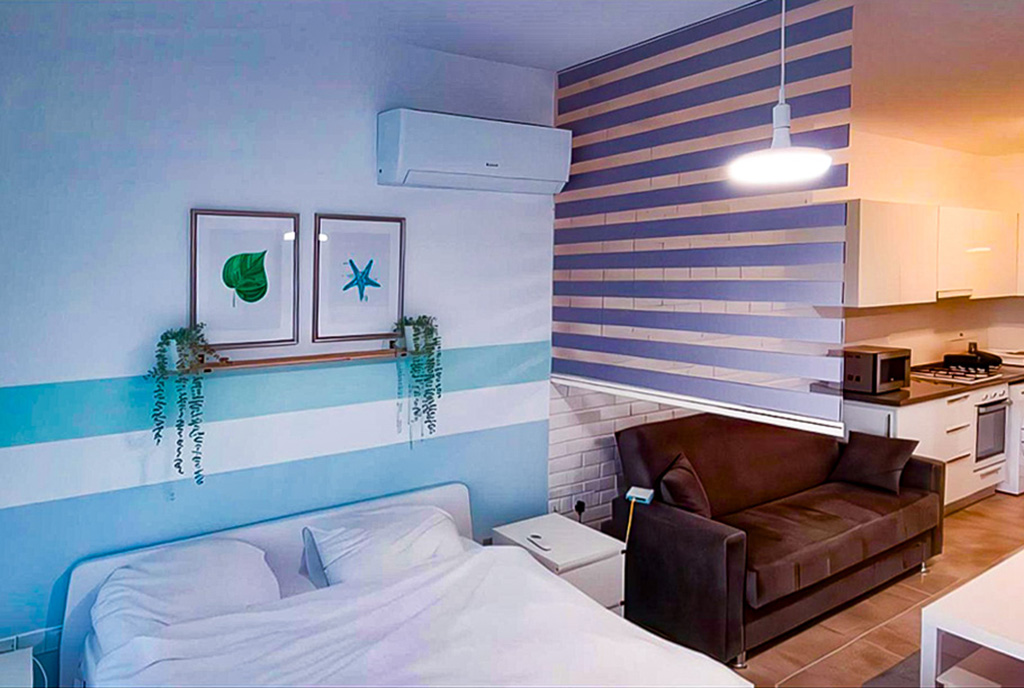 elegancka sypialnia w ekskluzywnym apartamencie na sprzedaż Cypr Iskele Famagusta