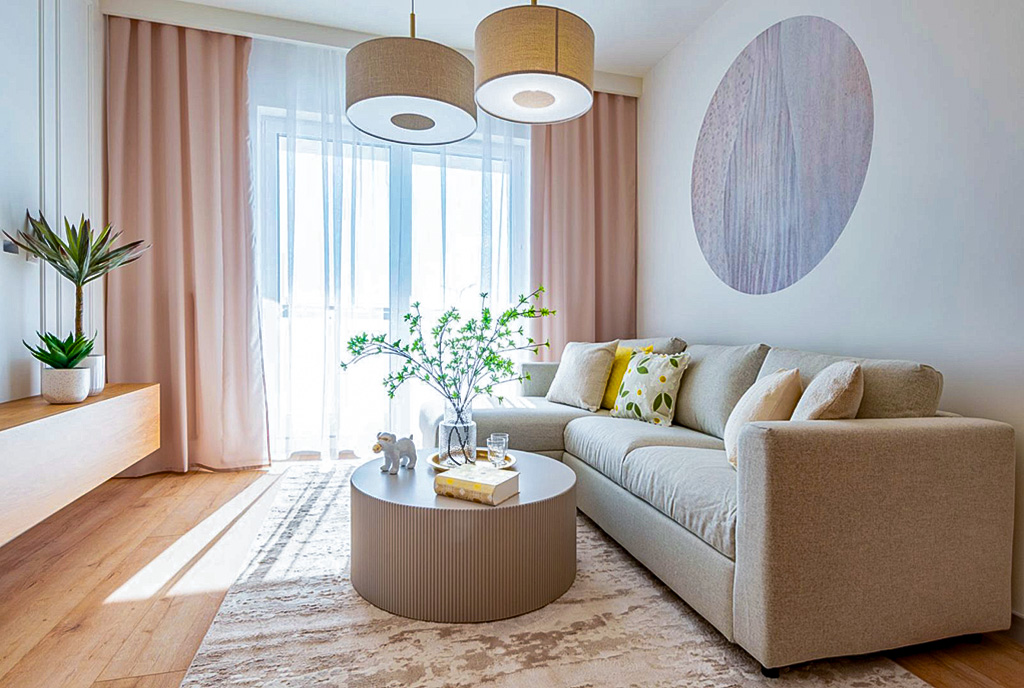 elegancki salon w ekskluzywnym apartamencie do sprzedaży Elbląg
