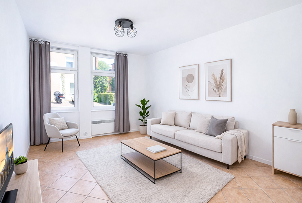 dystyngowany salon w ekskluzywnym apartamencie do sprzedaży Poznań