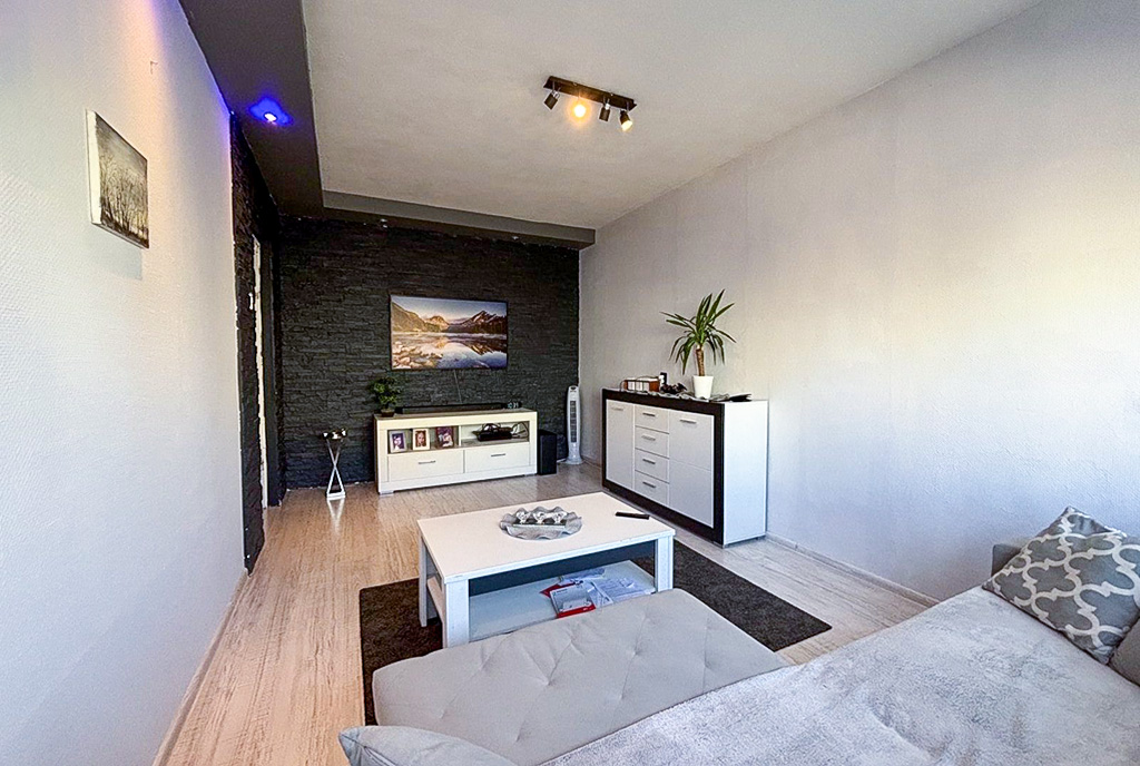 fragment pokoju dziennego w luksusowym apartamencie na sprzedaż Szczecin
