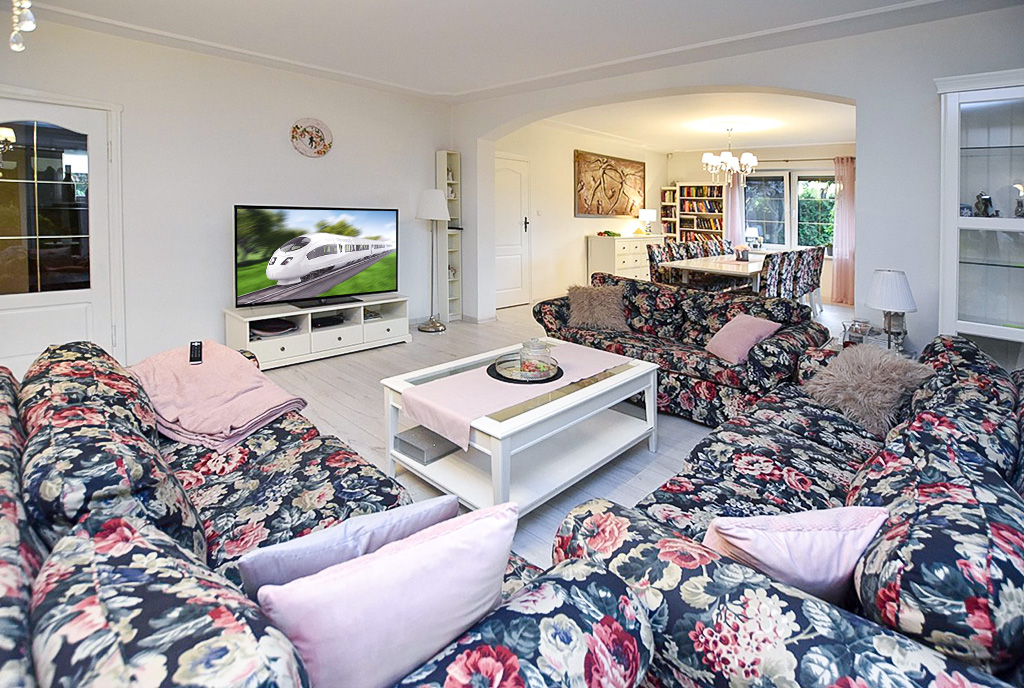 komfortowy salon w ekskluzywnej willi do sprzedaży Inowrocław