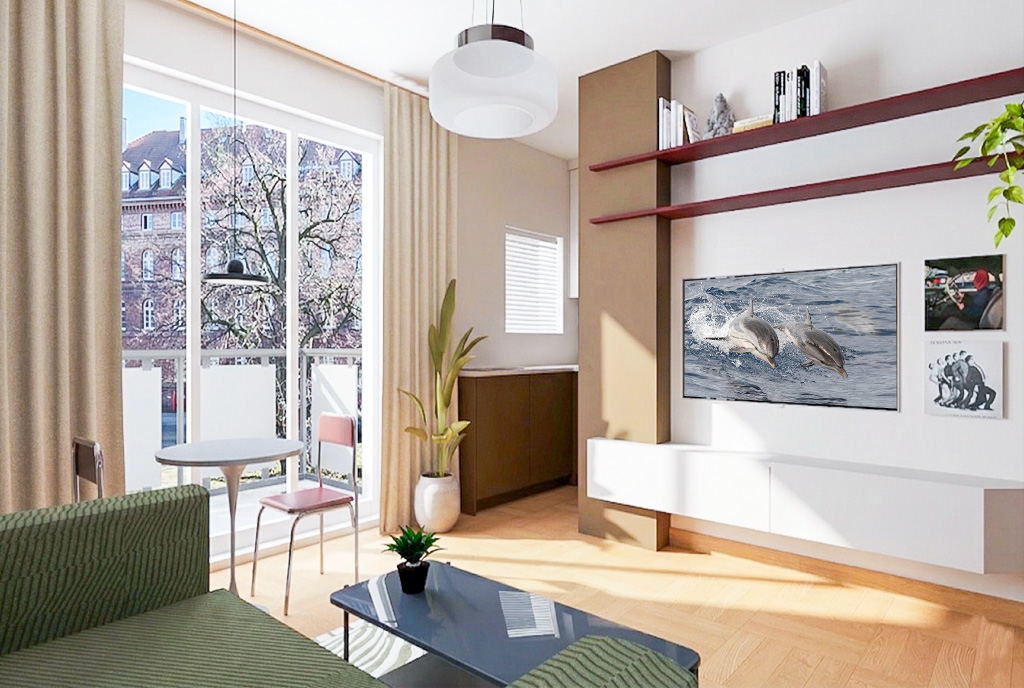 nowoczesny projekt wnętrza ekskluzywnego apartamentu do sprzedaży Gdańsk