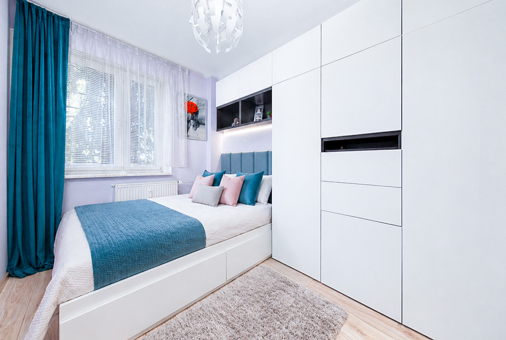 fragment sypialni w ekskluzywnym apartamencie na sprzedaż Poznań