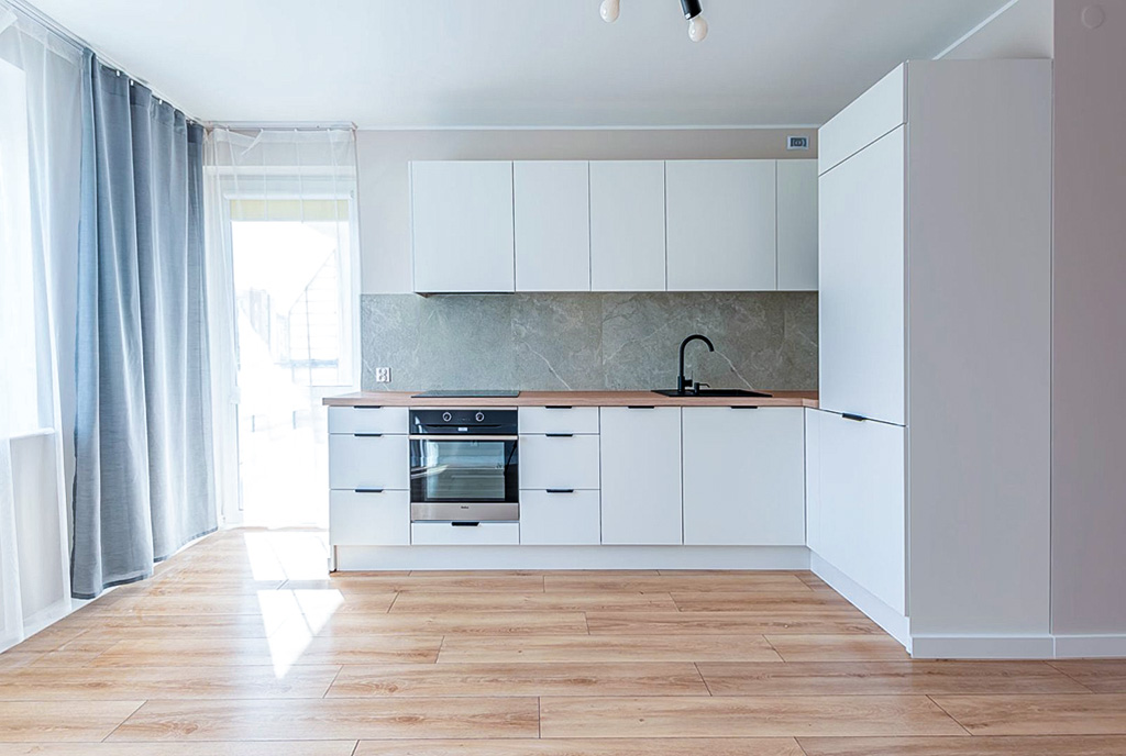 fragment aneksu kuchennego w luksusowym apartamencie do wynajmu Elbląg